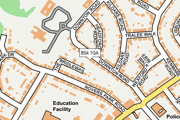 BS4 1QA map - OS OpenMap – Local (Ordnance Survey)