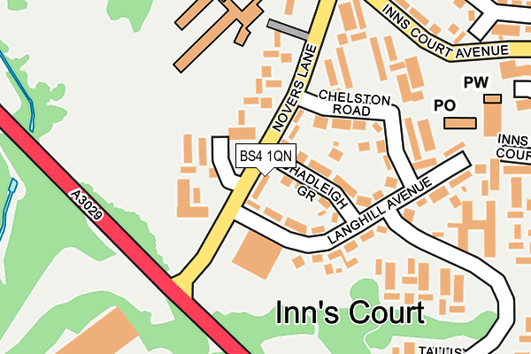 BS4 1QN map - OS OpenMap – Local (Ordnance Survey)