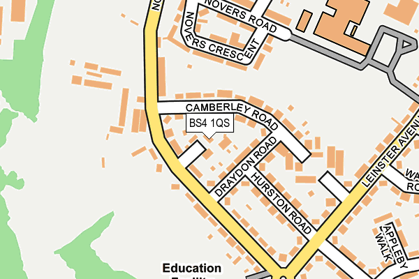 BS4 1QS map - OS OpenMap – Local (Ordnance Survey)