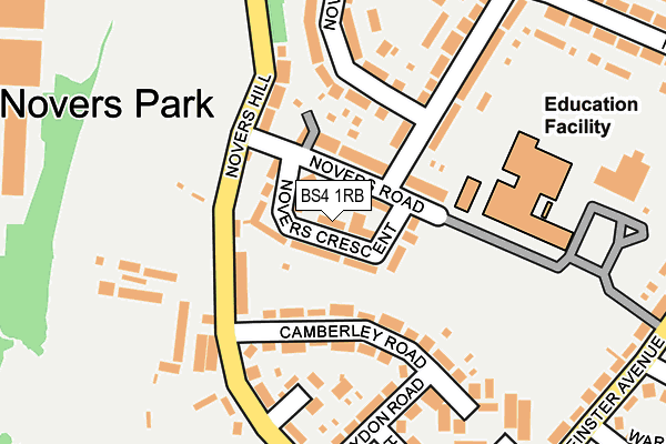 BS4 1RB map - OS OpenMap – Local (Ordnance Survey)
