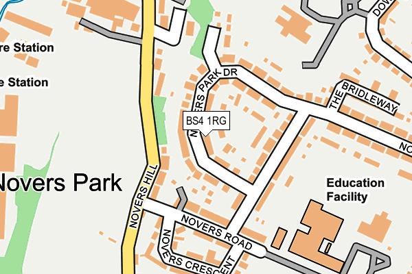 BS4 1RG map - OS OpenMap – Local (Ordnance Survey)