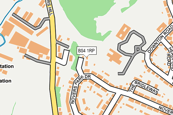 BS4 1RP map - OS OpenMap – Local (Ordnance Survey)