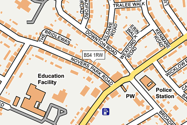 BS4 1RW map - OS OpenMap – Local (Ordnance Survey)