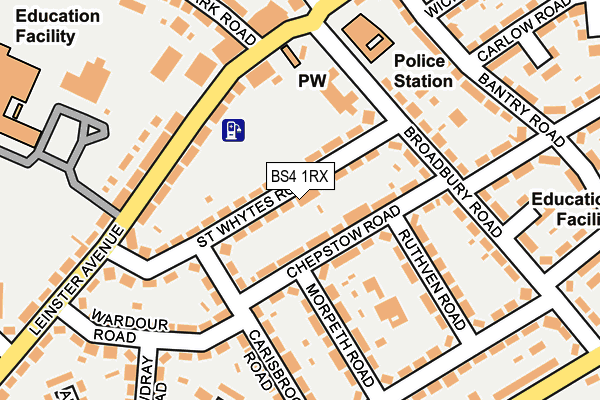 BS4 1RX map - OS OpenMap – Local (Ordnance Survey)