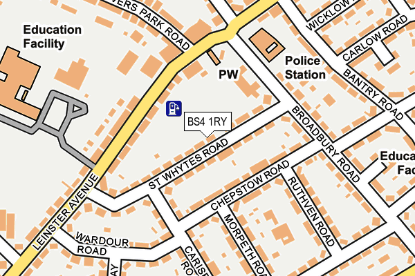 BS4 1RY map - OS OpenMap – Local (Ordnance Survey)