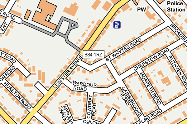BS4 1RZ map - OS OpenMap – Local (Ordnance Survey)