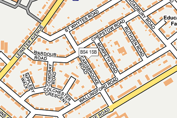 BS4 1SB map - OS OpenMap – Local (Ordnance Survey)