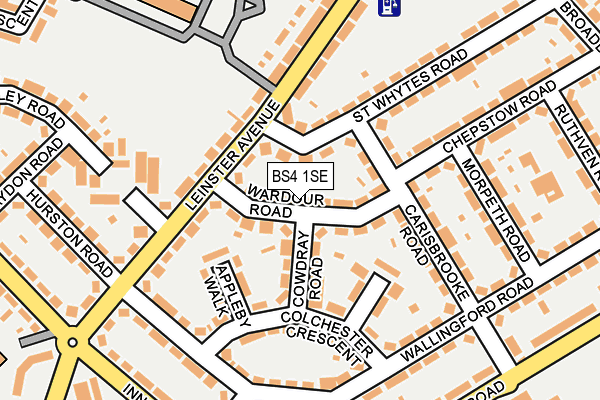 BS4 1SE map - OS OpenMap – Local (Ordnance Survey)