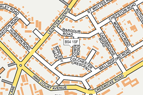 BS4 1SF map - OS OpenMap – Local (Ordnance Survey)