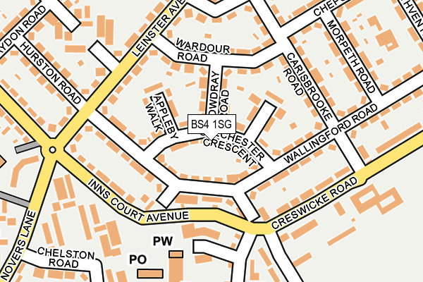 BS4 1SG map - OS OpenMap – Local (Ordnance Survey)