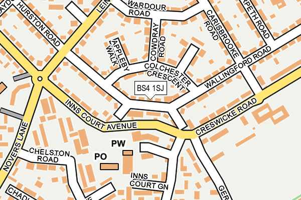BS4 1SJ map - OS OpenMap – Local (Ordnance Survey)