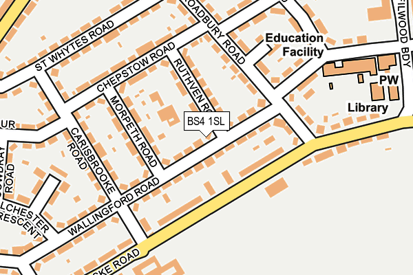 BS4 1SL map - OS OpenMap – Local (Ordnance Survey)