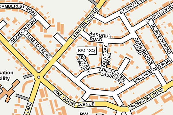 BS4 1SQ map - OS OpenMap – Local (Ordnance Survey)