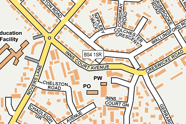 BS4 1SR map - OS OpenMap – Local (Ordnance Survey)