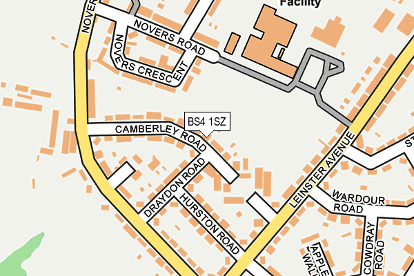 BS4 1SZ map - OS OpenMap – Local (Ordnance Survey)