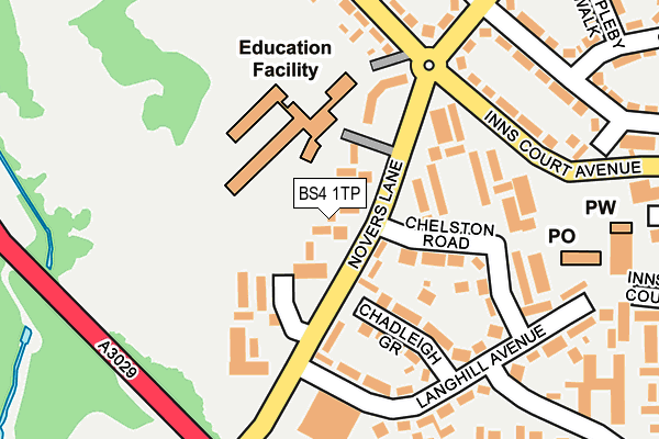 BS4 1TP map - OS OpenMap – Local (Ordnance Survey)
