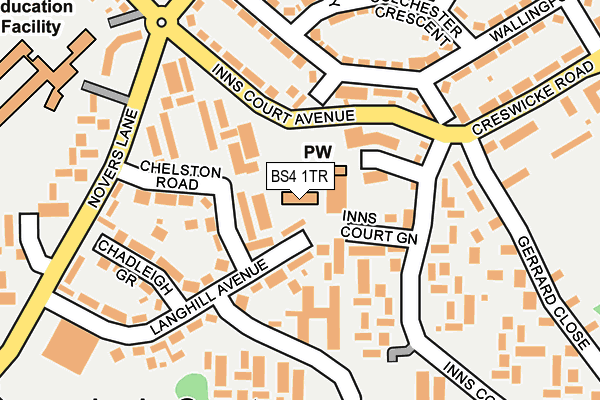BS4 1TR map - OS OpenMap – Local (Ordnance Survey)