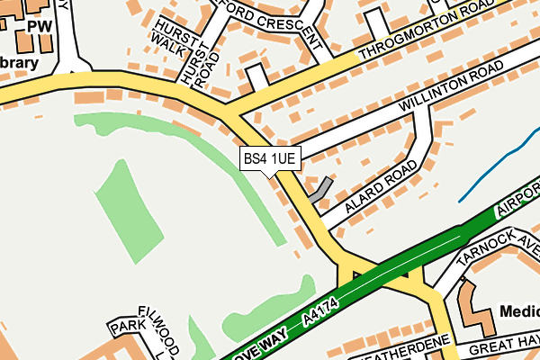 BS4 1UE map - OS OpenMap – Local (Ordnance Survey)