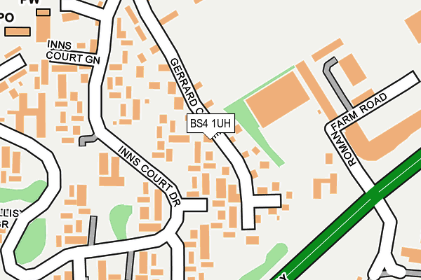 BS4 1UH map - OS OpenMap – Local (Ordnance Survey)