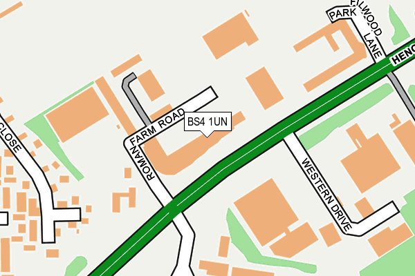BS4 1UN map - OS OpenMap – Local (Ordnance Survey)