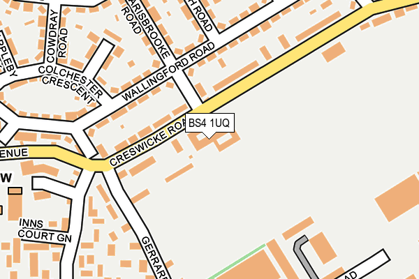 BS4 1UQ map - OS OpenMap – Local (Ordnance Survey)