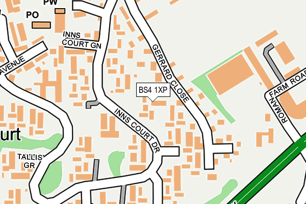 BS4 1XP map - OS OpenMap – Local (Ordnance Survey)