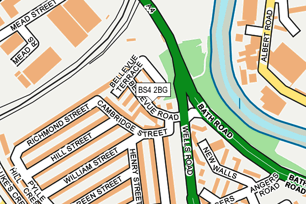 BS4 2BG map - OS OpenMap – Local (Ordnance Survey)