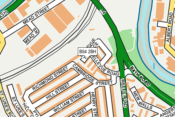 BS4 2BH map - OS OpenMap – Local (Ordnance Survey)