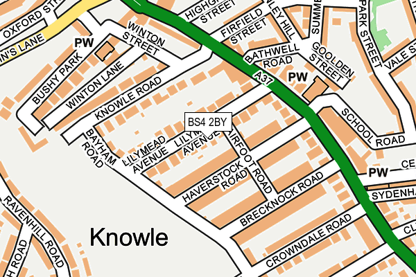 BS4 2BY map - OS OpenMap – Local (Ordnance Survey)