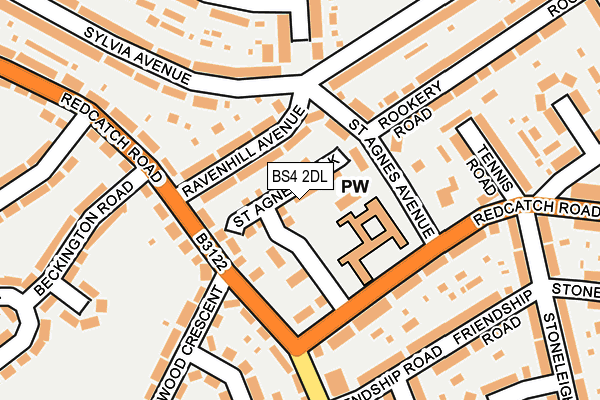 BS4 2DL map - OS OpenMap – Local (Ordnance Survey)