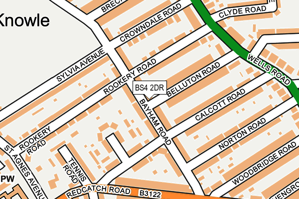 BS4 2DR map - OS OpenMap – Local (Ordnance Survey)