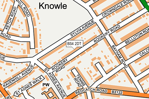 BS4 2DT map - OS OpenMap – Local (Ordnance Survey)