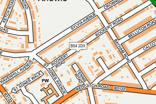 BS4 2DX map - OS OpenMap – Local (Ordnance Survey)