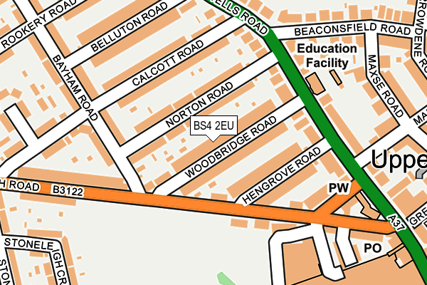 BS4 2EU map - OS OpenMap – Local (Ordnance Survey)
