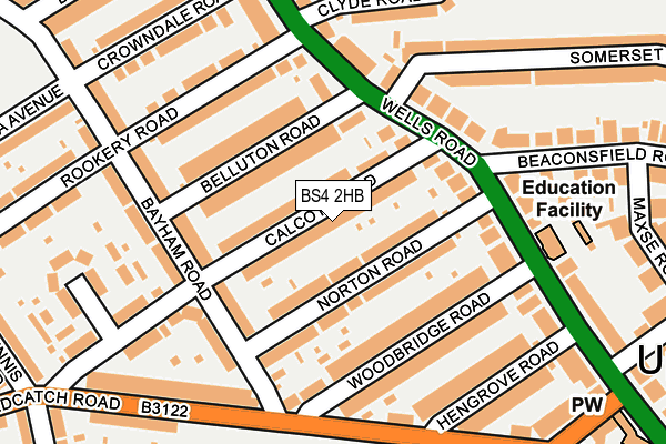 BS4 2HB map - OS OpenMap – Local (Ordnance Survey)