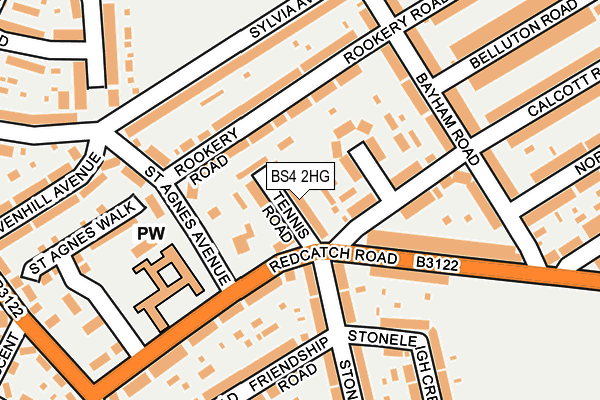 BS4 2HG map - OS OpenMap – Local (Ordnance Survey)