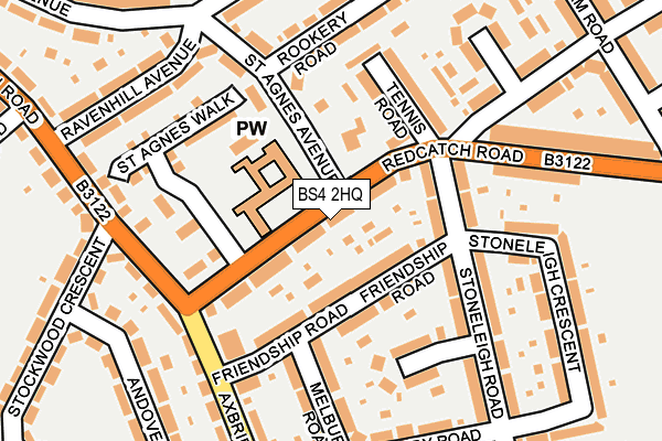 BS4 2HQ map - OS OpenMap – Local (Ordnance Survey)