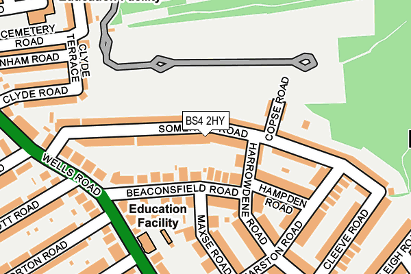 BS4 2HY map - OS OpenMap – Local (Ordnance Survey)