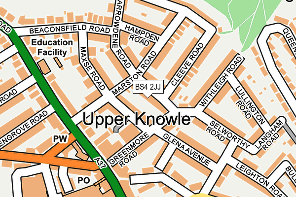 BS4 2JJ map - OS OpenMap – Local (Ordnance Survey)