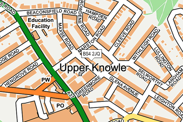 BS4 2JQ map - OS OpenMap – Local (Ordnance Survey)