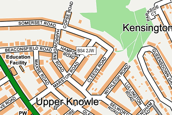 BS4 2JW map - OS OpenMap – Local (Ordnance Survey)