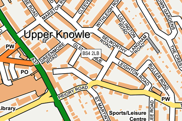 BS4 2LB map - OS OpenMap – Local (Ordnance Survey)