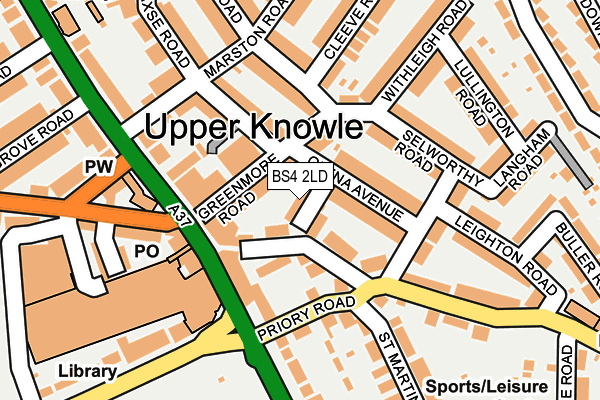 BS4 2LD map - OS OpenMap – Local (Ordnance Survey)