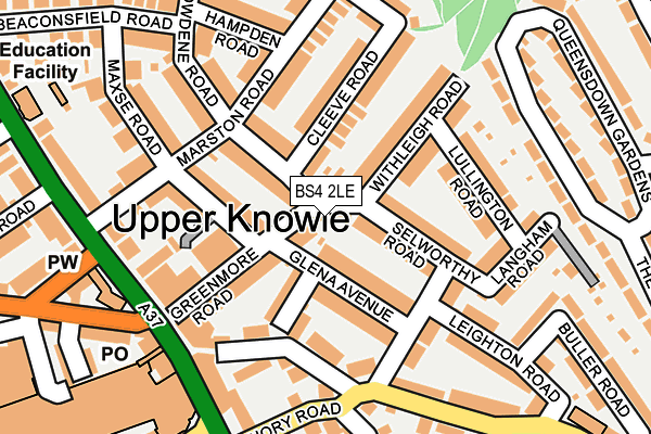 BS4 2LE map - OS OpenMap – Local (Ordnance Survey)