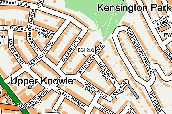 BS4 2LG map - OS OpenMap – Local (Ordnance Survey)