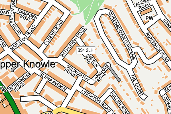 BS4 2LH map - OS OpenMap – Local (Ordnance Survey)