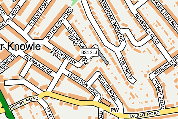 BS4 2LJ map - OS OpenMap – Local (Ordnance Survey)