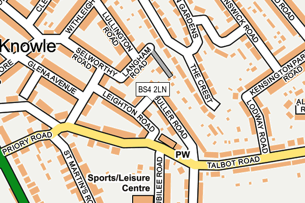 BS4 2LN map - OS OpenMap – Local (Ordnance Survey)