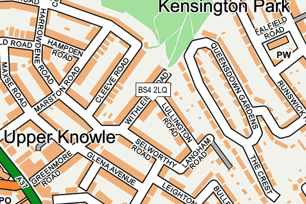 BS4 2LQ map - OS OpenMap – Local (Ordnance Survey)