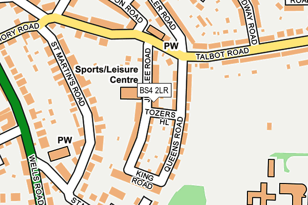 BS4 2LR map - OS OpenMap – Local (Ordnance Survey)